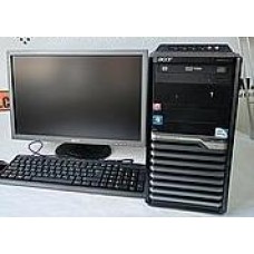 Фирменный комплект Acer: ПК, монитор (с колонками), клавиатура и мышь