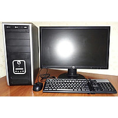 Комплект б/у Системный блок EuroCom + HP монитор 21,5+ мышка и клавиатура!