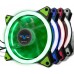 Вентилятор Frime Iris LED Fan Single Ring Green	
