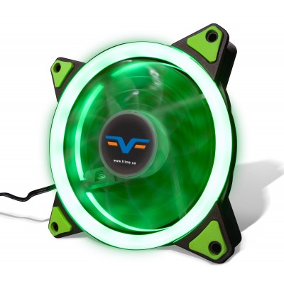 Вентилятор Frime Iris LED Fan Single Ring Green	