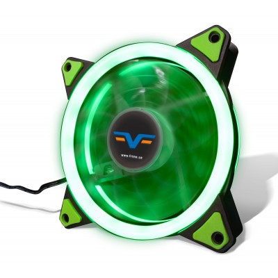 Вентилятор Frime Iris LED Fan Double Ring Green	